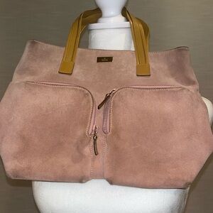 Gucci Pink Suede Top Handle bag